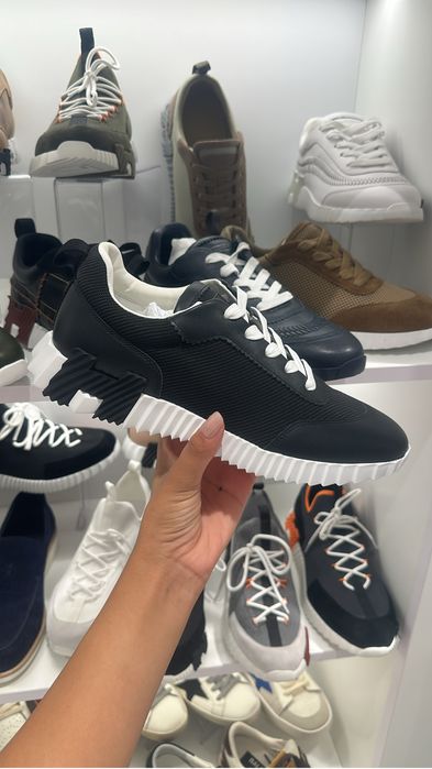 Adidasi hermes barbat piele naturala