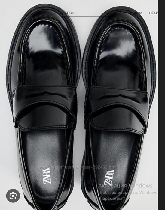 Zara лоферы 38 размер