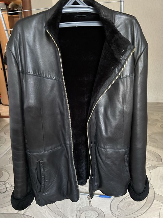 Кожаная дубленка мужская
