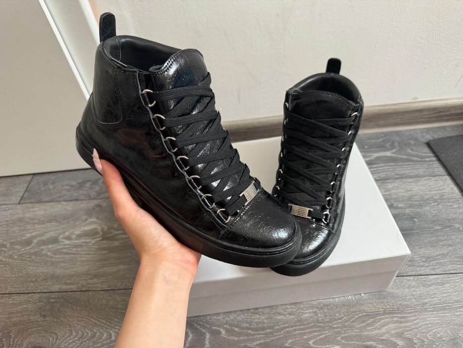 balenciaga arena black high