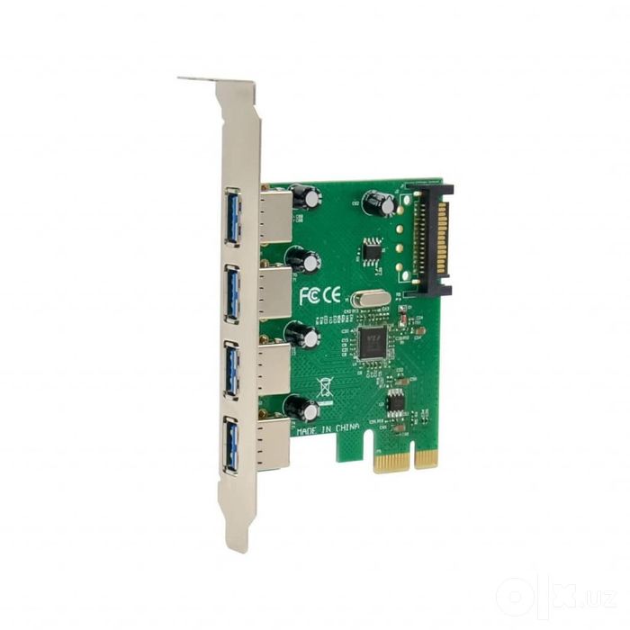 # PCi-e USB 3.2 4port 5Gbps Плата расширения Controller Card карта