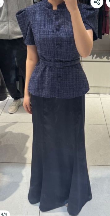 синее вечернее платье (двойка)