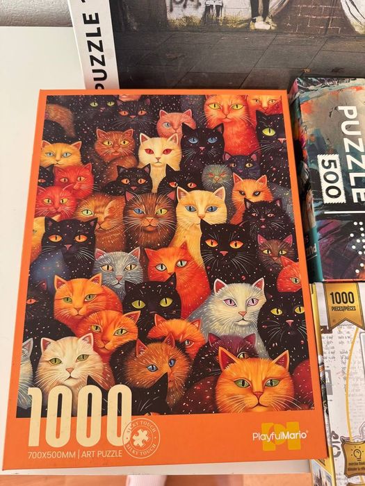 Продам пазлы на 500 и 1000 деталей, цена - супер