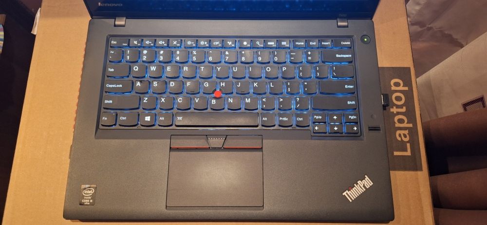 Lenovo Thinkpad T450, touchscreen, i5, ssd 500gb, ram 8gb