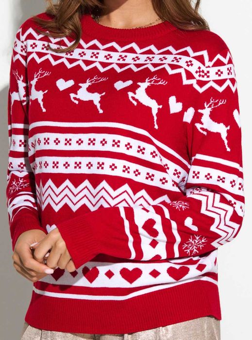 Pulover - NOU - Livrarea 5 lei - cu Etichetă - roșu - de Paște