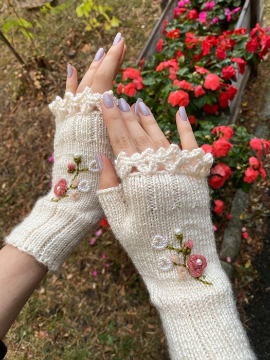 Ръчно плетени ръкавици