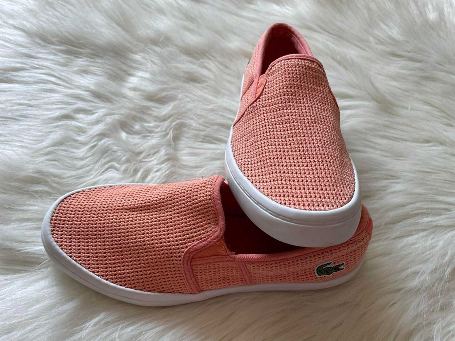Espadrile corai pentru fete/femei, nr 37, Lacoste