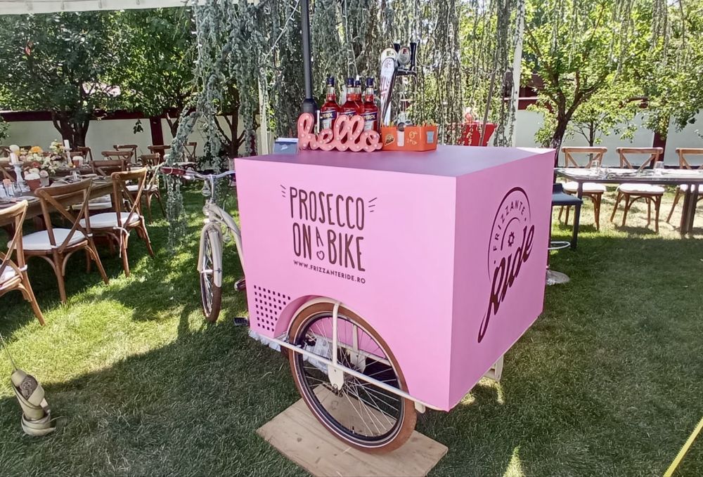 Afacere cu  prosecco - Frizzante Ride - Prosecco bikes + duba transport + logistica