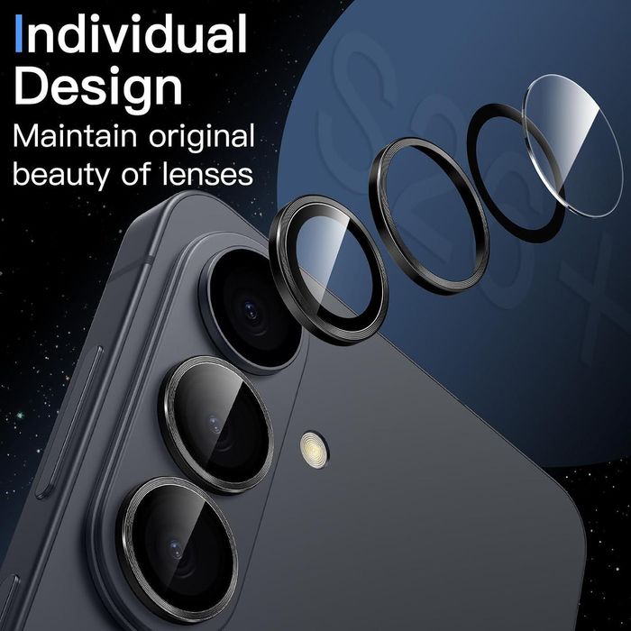 Стъклен протектор за камера тип рингове за samsung galaxy s26+ plus