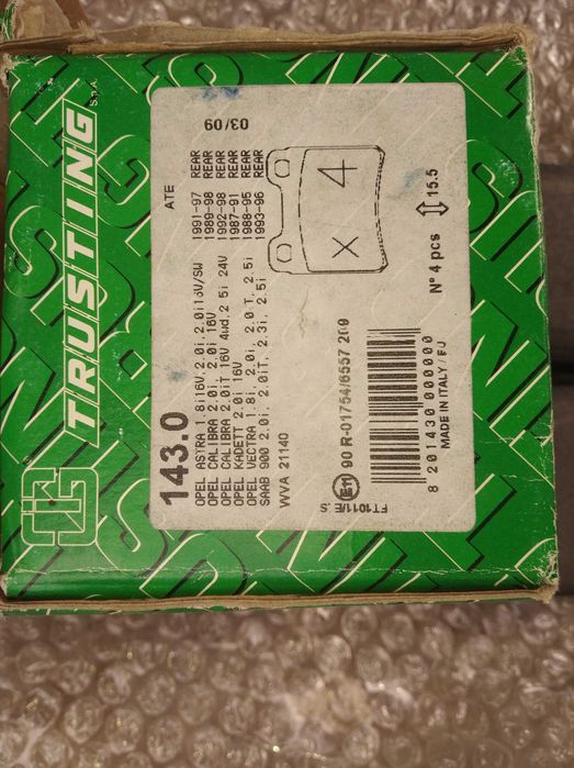 Set placute frana spate Opel Astra/Calibra/Kadett/Vectra