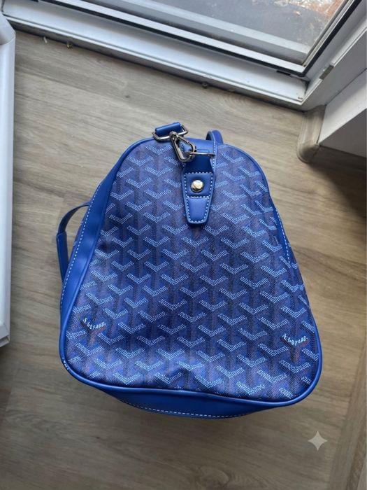 Луксозен син сак Goyard Boeing Duffel