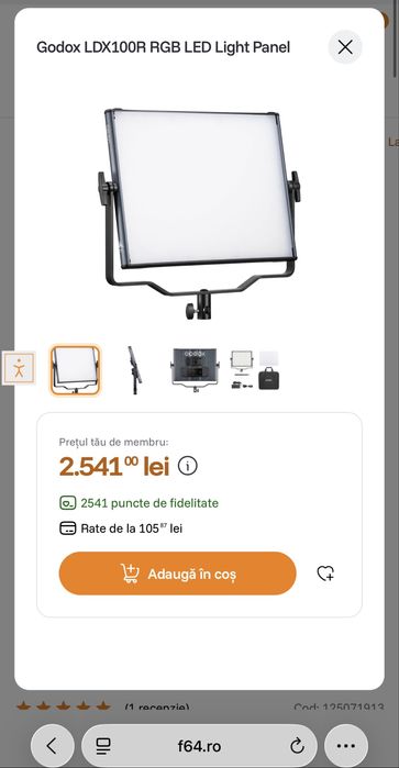 Godox LDX100R RGB LED Light Panel