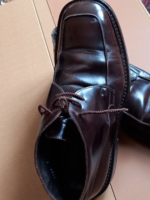 Ghete din piele lăcuita -fabricați Italia