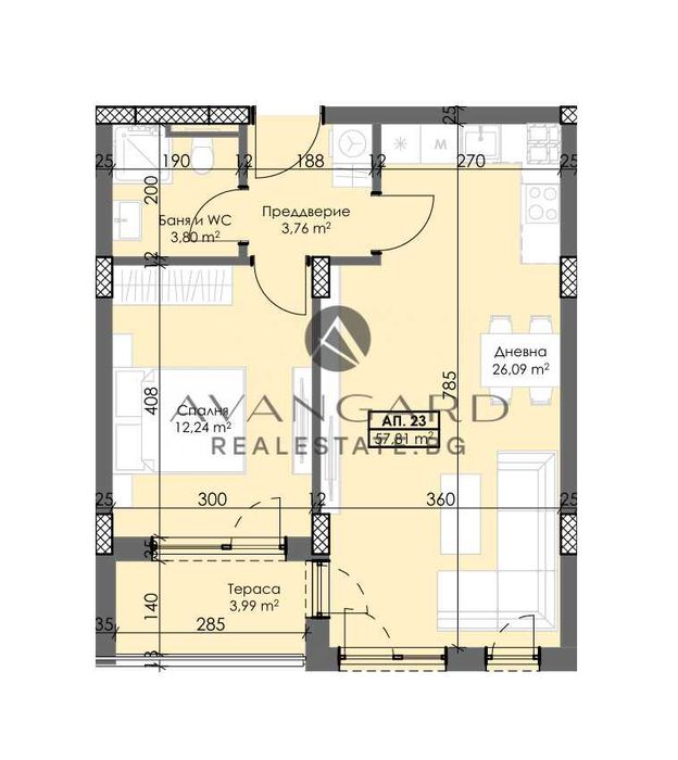Продава се Двустаен апартамент в Пловдив, Тракия - 68 кв.м за 994 €/кв.м - Снимка #2