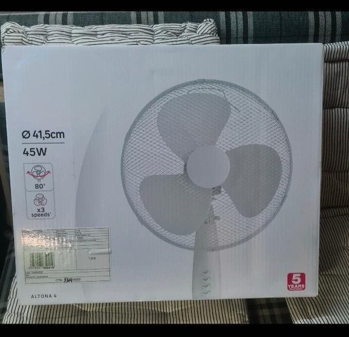 Ventilator NOU în cutie sigilată 45 W 3 trepte de viteză