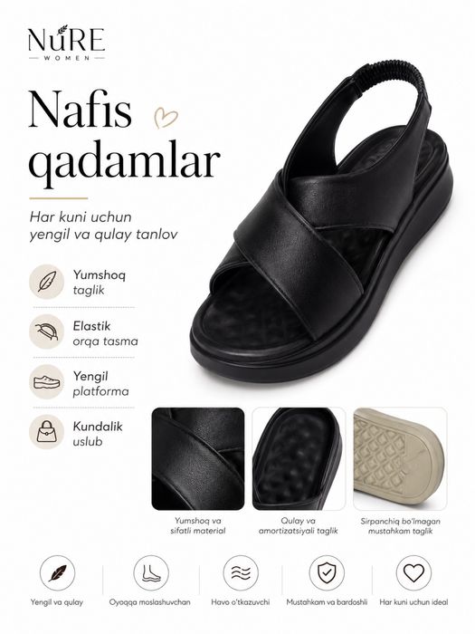 Ayollar uchun qulay oyoq kiyimlar