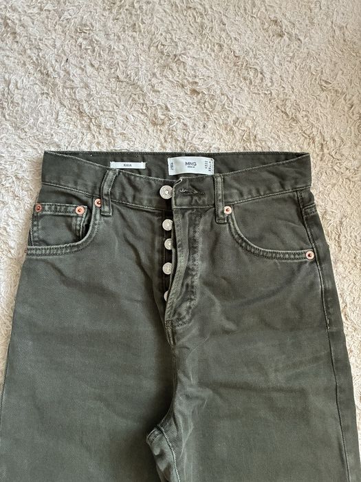 Дънки Mango Khaki Green | Висока талия | Размер XS/S