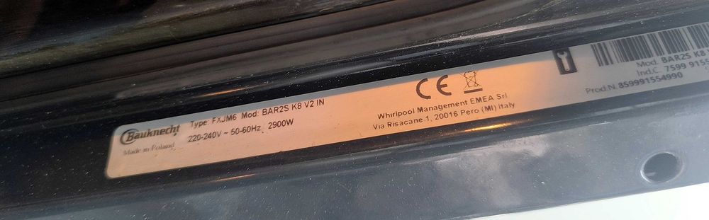 Cuptor Electric cu Aburi Bauknecht BAR2S K8 V2 IN, Functional