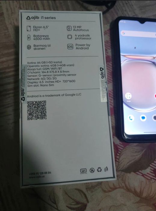 Yangi karobka dakument ayb yo'q 1 oy ishlagan