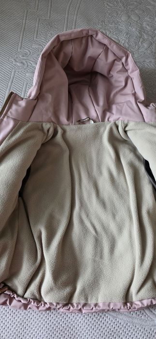 Зимняя куртка детская розовая