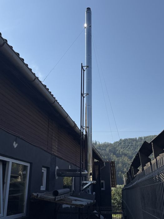 Horn Coș de fum dublu izolat de inox tabla 0.8mm