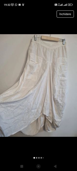 Fusta alba asimetrica Piena 42/XL