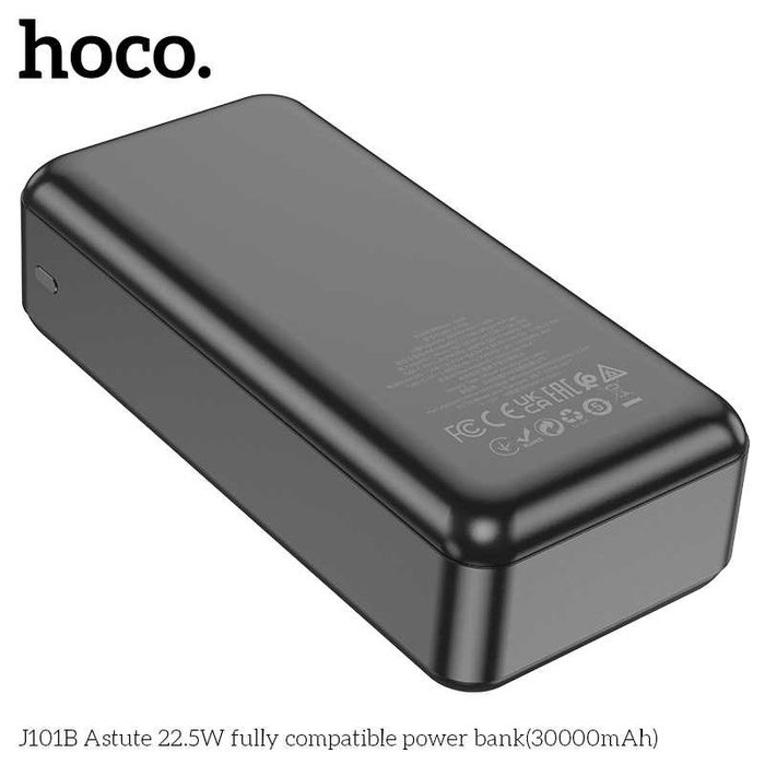 Hoco J101B Astute Power Bank 30000mAh Fast Charging 22.5W+PD20W QC3.0
