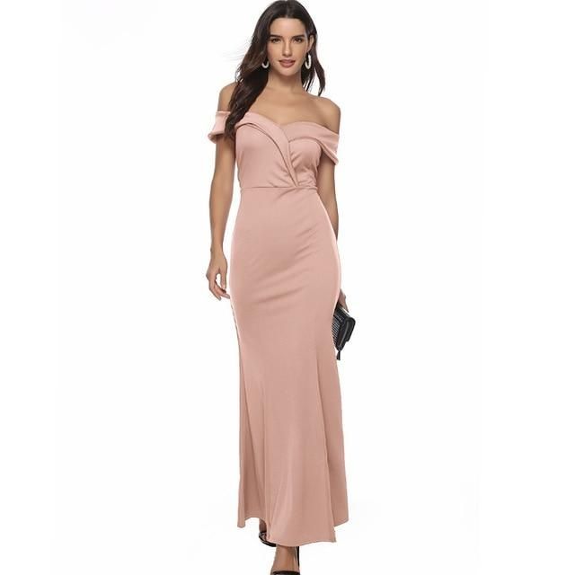 Rochie lunga nude mărimea S