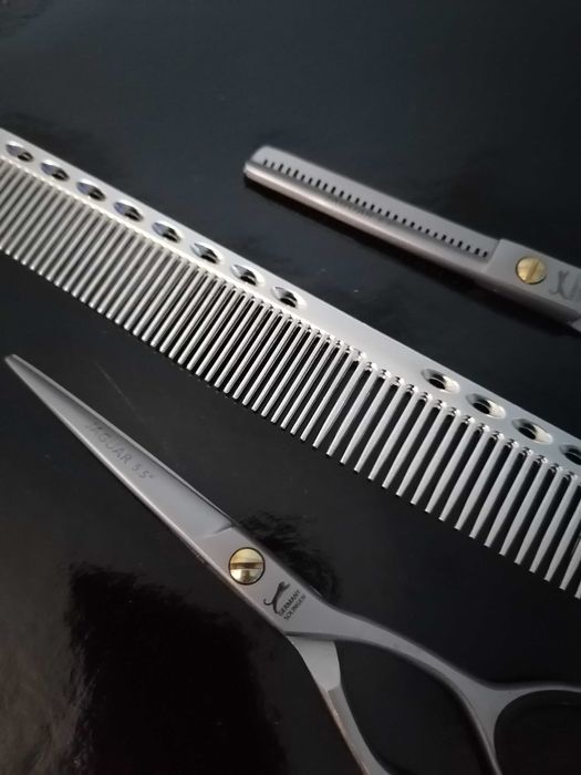 Set Foarfeci profesionale jaguar tuns filat pieptăn 5,5