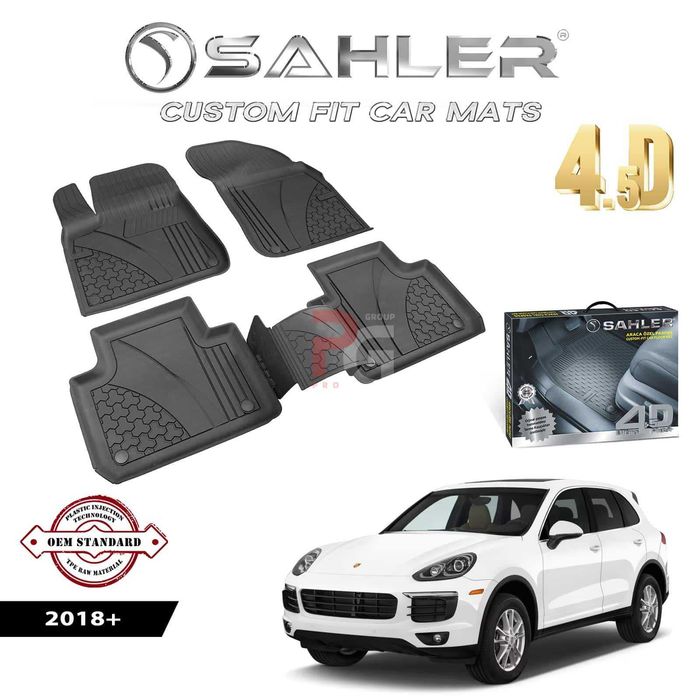 Гумени стелки за Porsche Cayenne / Порше Кайен / 2018+ тип леген / висок борд