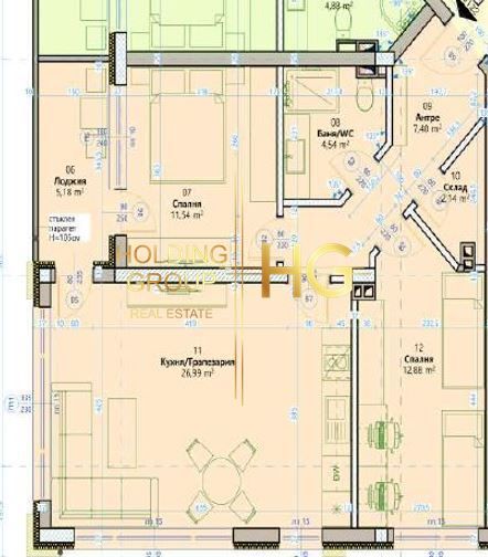 3-стаен в Варна-м-т Кабакум площ 97 цена 184200