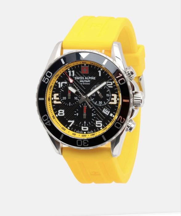 Часовник Swiss Alpine Military silver оригинален часовник