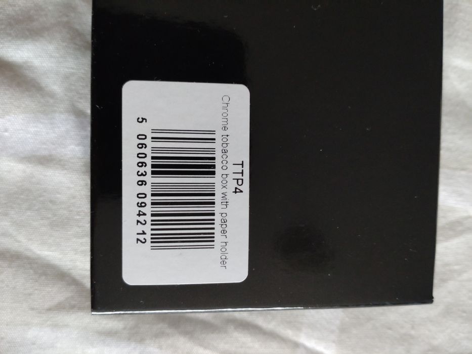 Tabachera metal cromat pentru tutun și foite