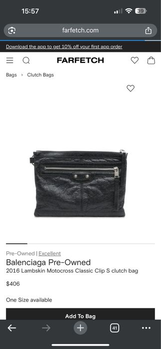 Geanta plic barbateasca balenciaga piele