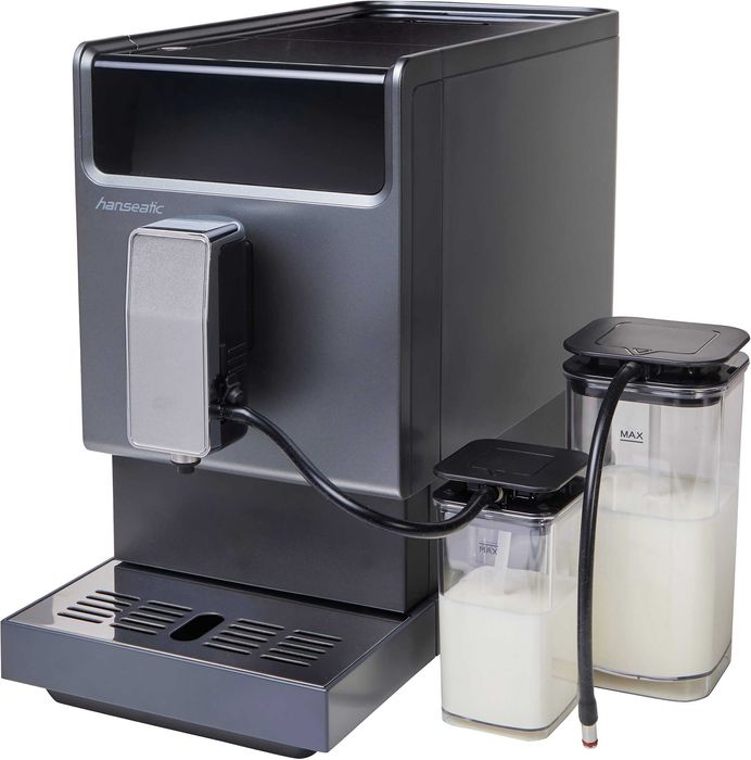 Кoмпактен кафеавтомат,кафемашина Hanseatic със система за капучино