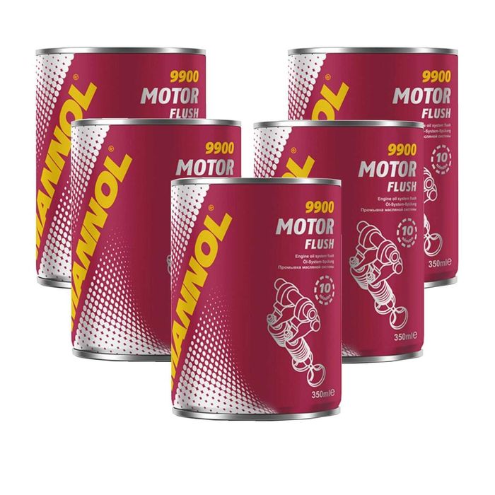 Добавка за промиване на двигателя MANNOL MOTOR FLUSH 5 X 350 МЛ.