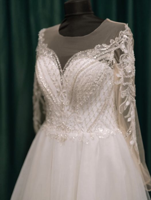 Rochie de mireasă elegantă, stil prințesă (A-line)