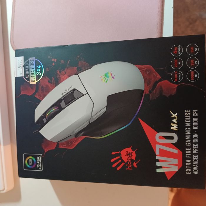 Мышка bloody W70 max белая