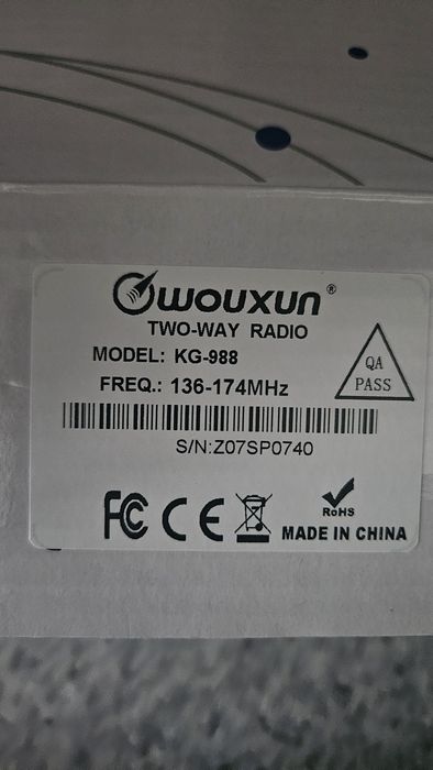 Рация Wouxun KG-988