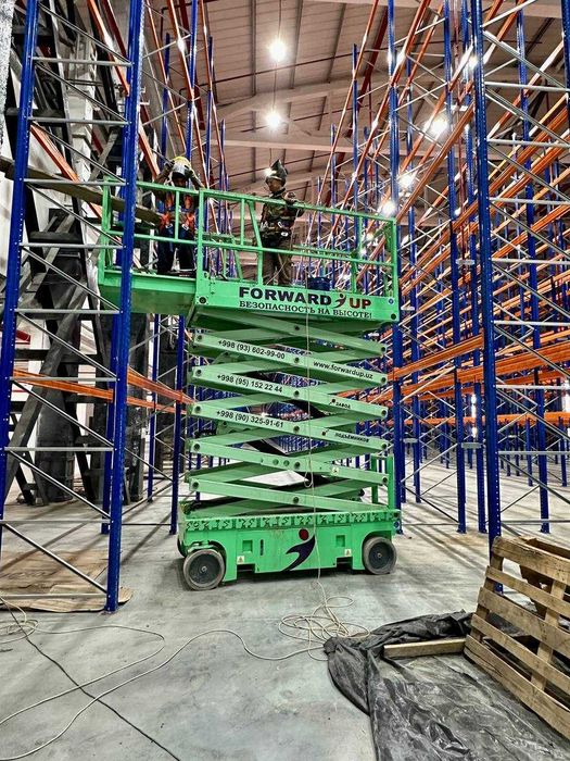 Подъемник ножничный электрический от 8 до 16 метров в АРЕНДУ