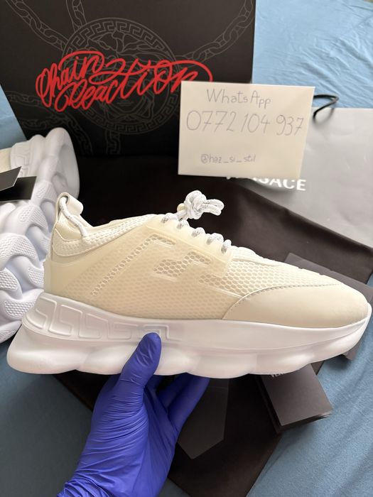 Oferta! Adidasi Chain Reaction Triple White