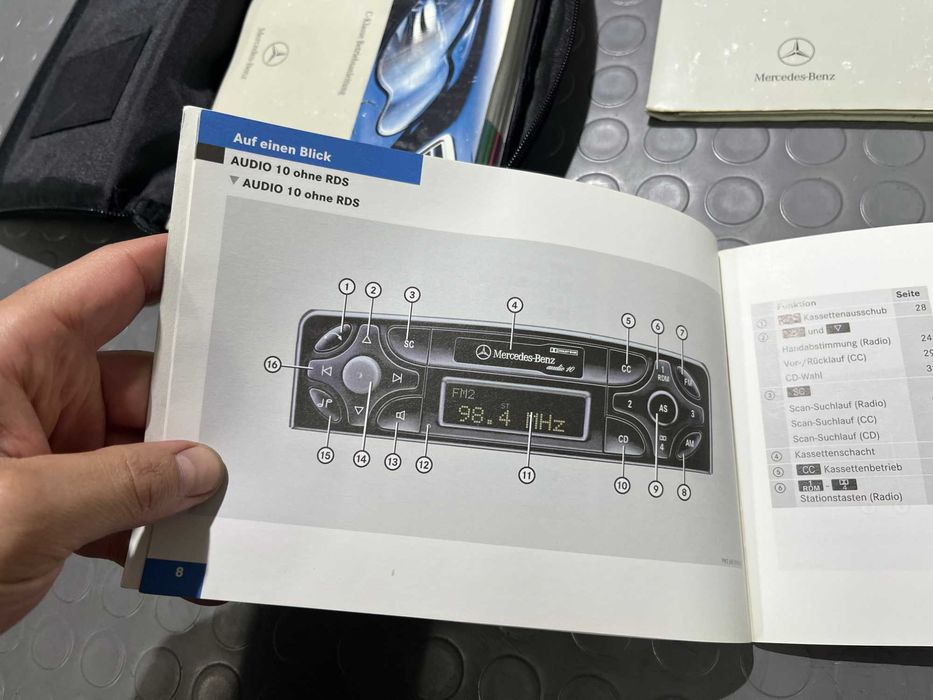 Оригиналните книжки и упътвания за Mercedes C-class W203