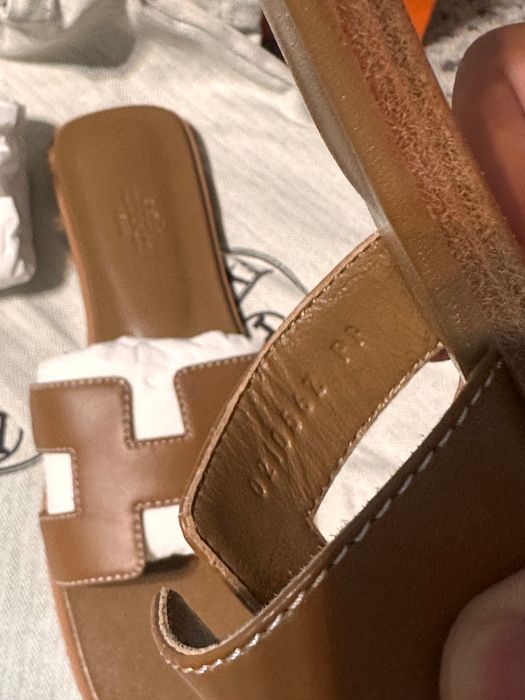 Papuci Hermes Oran maro marime 38