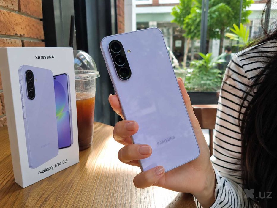 Samsung Galaxy A36 5G 128GB Black бошланғич тўлов: 990 000 сўм.