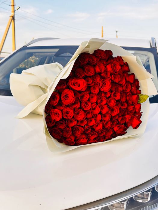 Продам свежие розы 101 шт