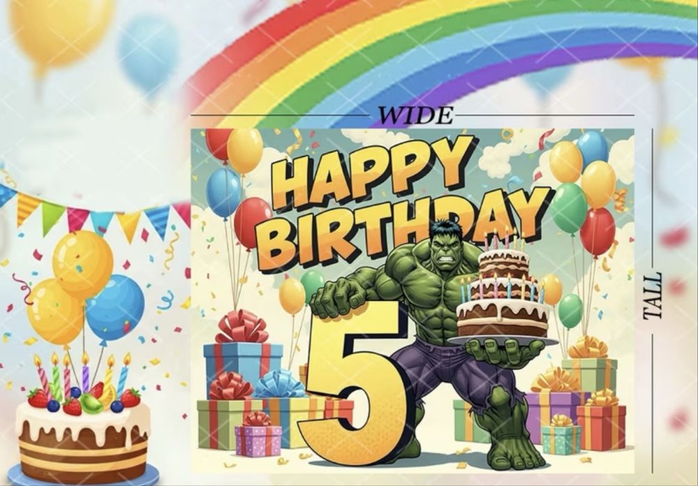 Баннер халк на 5 лет