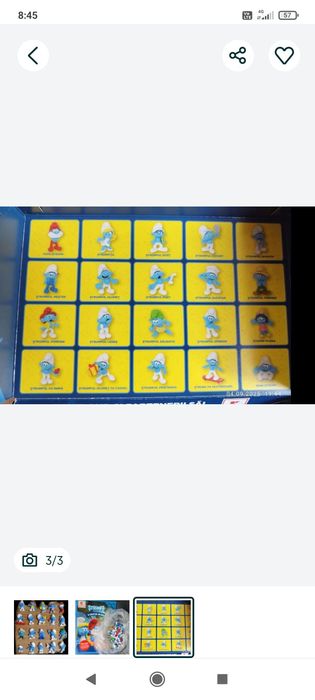 Vând colecția completa de Ștrumfi de la Kaufland, album inclus