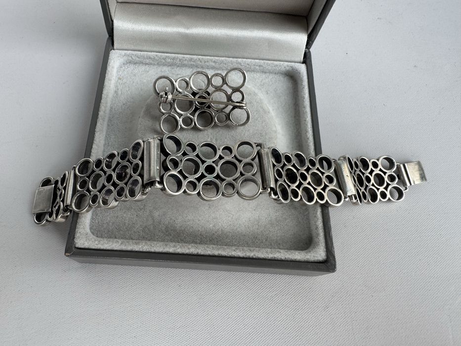 Bratara si brosa din argint