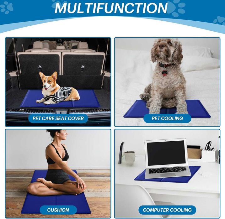 Лятна охлаждаща постелка за кучета и котки 120x70 см