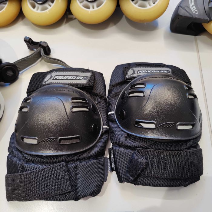 Powerslide Ролери 37,каска,наколенки,налакътници,протектори за китки